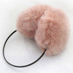 디자인에버 보송보송 왕방울 털 귀마개 겨울 페이크퍼 귀마개