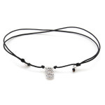 제이로렌 알파벳 이니셜 실크코드 발찌 A059621