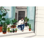 올뉴프레임 in the morning 일러스트 액자