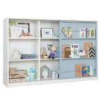 리바트 프렌즈아이 마카롱 1800 슬라이딩 책장 전면형