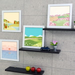 꾸밈 cw320-따스한사계절의풍경 디자인액자