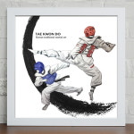 꾸밈 cz215-자랑스런국기태권도 디자인액자