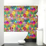 올리브벽지 뮤럴벽지 디자인벽지 컬러플라워 인테리어벽지 아트벽지 모던 꽃 회화 CW1480