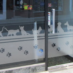 꾸밈 im340-강아지고양이 글라스시트지