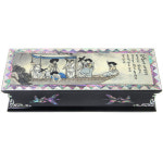 박씨상방 고급 나전실크 자동필함 주유청강