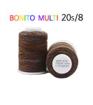 코아사 20수 8합 무지개 재봉실 브라운멀티 G2007