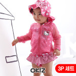 카카오키즈 헬로키티 3피스 수영복 H0813