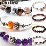 남녀 천연석팔찌 건강 탄생 수정 가넷 염주 커플