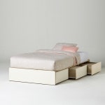 한샘 아임빅 수납 무헤드 침대 SS