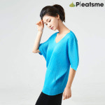 플리츠미 브이넥 양포켓 반팔 티셔츠 PTSS317012