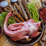 연탄불 초벌 오리 주물럭 양념 불고기