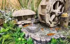 우산분수와 수중모터