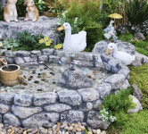 우산분수와 수중모터