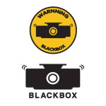 블랙박스 알림스티커 시트지포인트 알림판 블랙박스표시 경고표지 경고사인