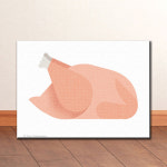 f042 일러스트 치킨 생닭 통닭 캔버스액자