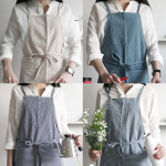 츠바메 심플 데일리 앞치마 린넨앞치마