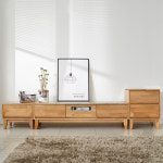 아름이와다움이 마로니 엘다원목 거실장세트C 2750x400x670mm