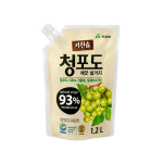 무궁화 무궁화 청포도 깨끗 설거지 주방세제 리필 1.2L