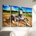 꾸밈 px103-휴식중인 말 대형노프레임세트