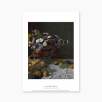 명화포스터 Still Life with Flowers and Fruit - 클로드 모네 024