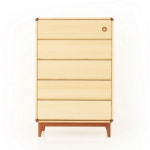 숲소리 동글이 5단 서랍장