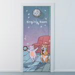 낭만창고 nces178-차차차 노래방2-현관문시트지