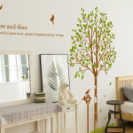 꾸밈 im840-행복한나무와새장 그래픽스티커