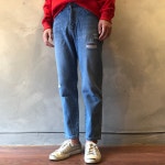 뉴 구제 중청 난스판 스탠다드핏 레귤러 핏 와이드 청바지 n159