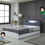 멀티수납 LED 침대 프레임 SS