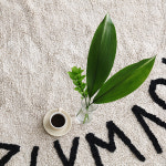 마켓비 레터링 원형 러그 200