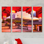 꾸밈 cv302-노을지는남산골한옥마을 대형노프레임세트