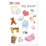 꾸밈인스 꾸밈인스스티커 마이룸 A0829