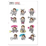 꾸밈인스스티커 캐릭터2 A0547