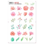 꾸밈 꾸밈인스스티커 워터플라워08 A0103