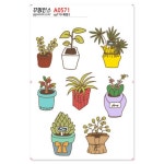 꾸밈인스 꾸밈인스스티커 화분2 A0571