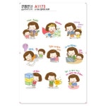 꾸밈인스 꾸밈인스스티커 엄마의하루 A1173