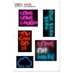 꾸밈인스 꾸밈인스스티커 감성네온사인1 A0408