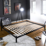 아리아퍼니쳐 H9441 Black 1500 철제 침대 프레임 Q