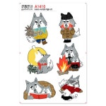 꾸밈인스 꾸밈인스스티커 늑대의겨울나기 A1410
