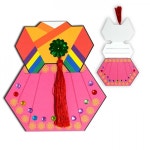 한복접어 연하장 만들기 여자