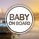 자동차 포인트 스티커 베이비 사인