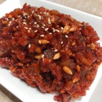 정우네콩잎 비빔오징어젓1kg 반찬가게