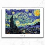 림드 인테리어 명화 캔버스 액자 포스터 반 고흐 스테리 나잇 DIY 미니어처 1909239