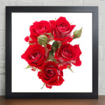 꾸밈 cv366-장미빛인생 레드핑크 인테리어액자