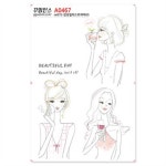 꾸밈인스 꾸밈인스스티커 감성일러스트여자05 A0467