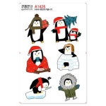 꾸밈인스 꾸밈인스스티커 펭귄의겨울나기 A1426