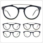 제쓰니즘 빈티지 프리미엄 투브릿지 수제안경 03-블랙그린 TB-408