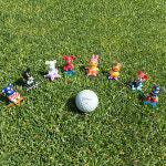 팝나인 입체 볼마커 캐릭터 골프볼마커 11 블루닷