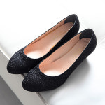 마이첼리나 발볼넓힘 반짝이 펌프스 많이넓힘 교환반품불가 270 WS-3526