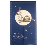 일본 일식 커텐-출입구 노렌-다찌 로렌 가림막 노랜-숲의 부엉이